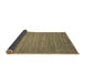 Sideview of Abstract Brown Contemporary Rug, con84brn