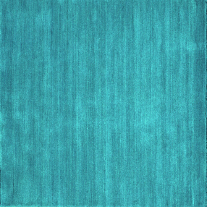 Square Machine Washable Abstract Turquoise Contemporary Area Rugs, wshcon84turq