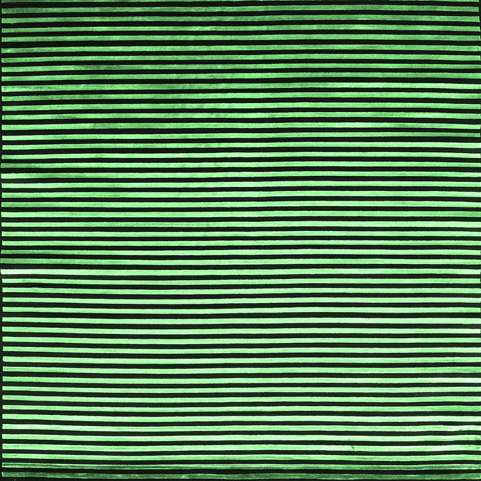 Square Machine Washable Abstract Emerald Green Contemporary Area Rugs, wshcon850emgrn