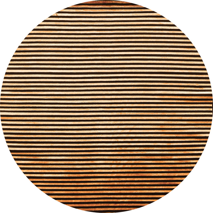 Square Abstract Orange Contemporary Rug, con850org