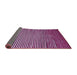 Sideview of Abstract Pink Contemporary Rug, con850pnk