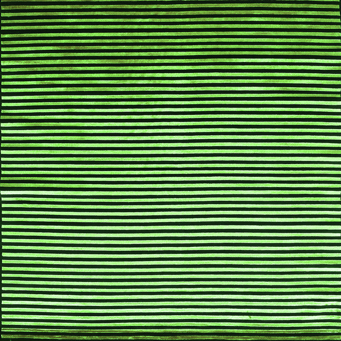 Serging Thickness of Abstract Green Contemporary Rug, con850grn