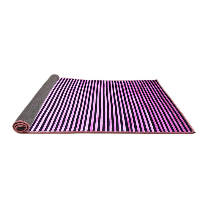 Sideview of Abstract Purple Contemporary Rug, con850pur