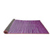 Sideview of Abstract Purple Contemporary Rug, con850pur