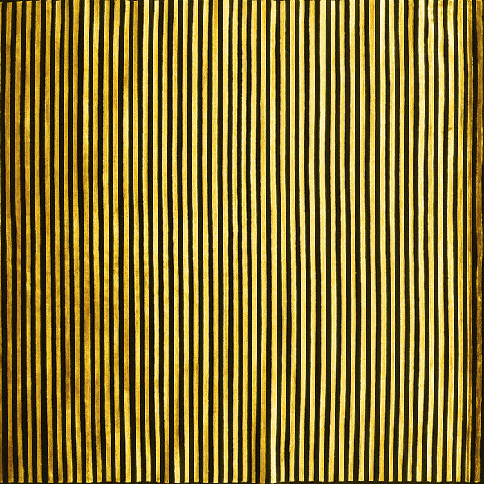 Square Abstract Yellow Contemporary Rug, con850yw