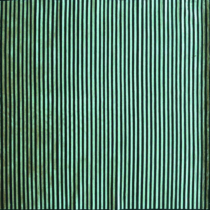 Square Abstract Turquoise Contemporary Rug, con850turq