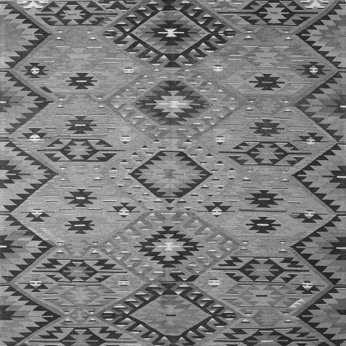 Serging Thickness of Southwestern Gray Country Rug, con851gry