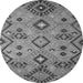 Square Southwestern Gray Country Rug, con851gry