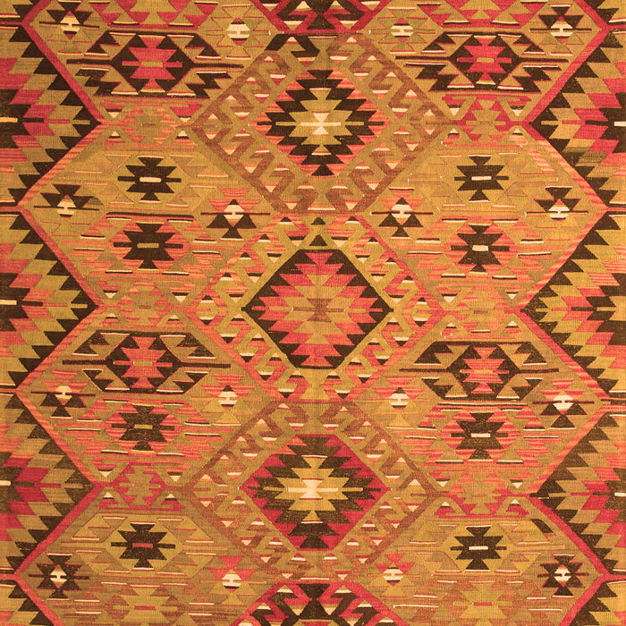 Serging Thickness of Machine Washable Southwestern Orange Country Area Rugs, wshcon851org
