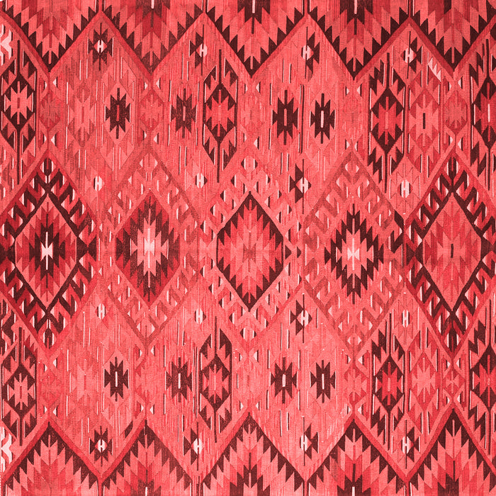 Machine Washable Southwestern Red Country Rug, wshcon851red