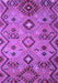 Machine Washable Southwestern Purple Country Area Rugs, wshcon851pur