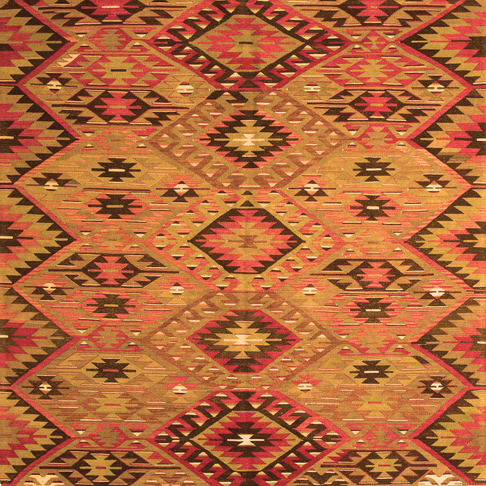 Serging Thickness of Southwestern Orange Country Rug, con851org
