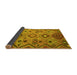 Sideview of Southwestern Yellow Country Rug, con851yw