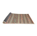 Thickness of Contemporary Sienna Brown Southwestern Rug, con852