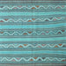 Square Southwestern Light Blue Country Rug, con852lblu