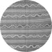 Machine Washable Southwestern Gray Country Rug, wshcon852gry