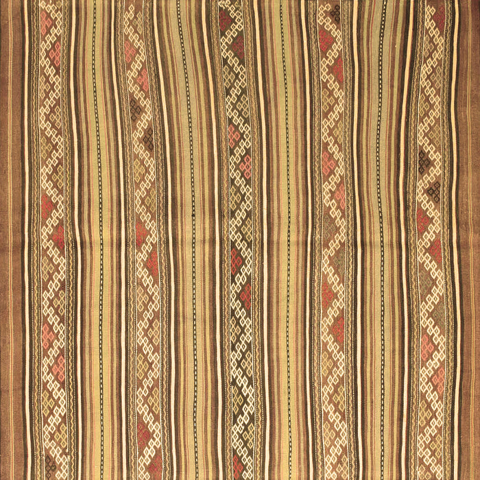 Square Southwestern Brown Country Rug, con852brn