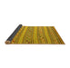 Sideview of Southwestern Yellow Country Rug, con852yw