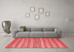 Country Red Washable Rugs