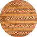 Machine Washable Southwestern Orange Country Area Rugs, wshcon852org