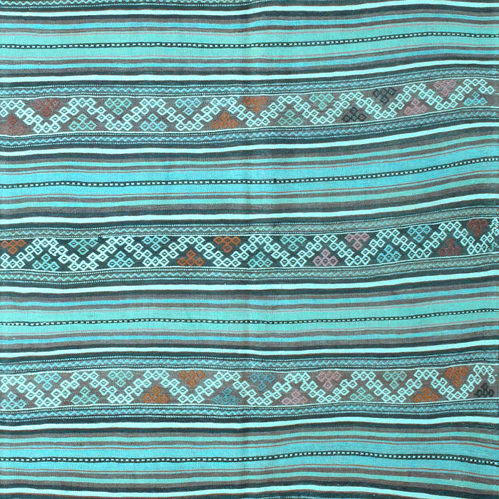 Southwestern Light Blue Country Rug, con852lblu