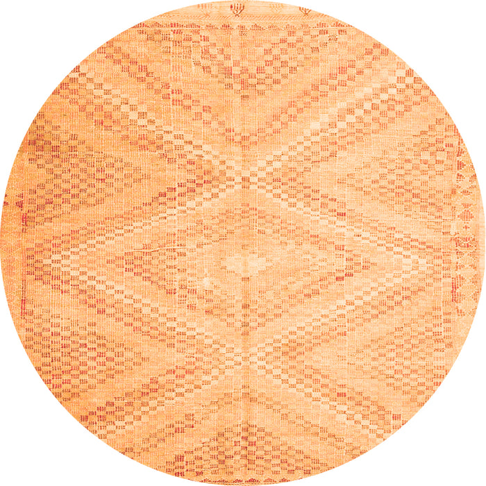Square Southwestern Orange Country Rug, con853org