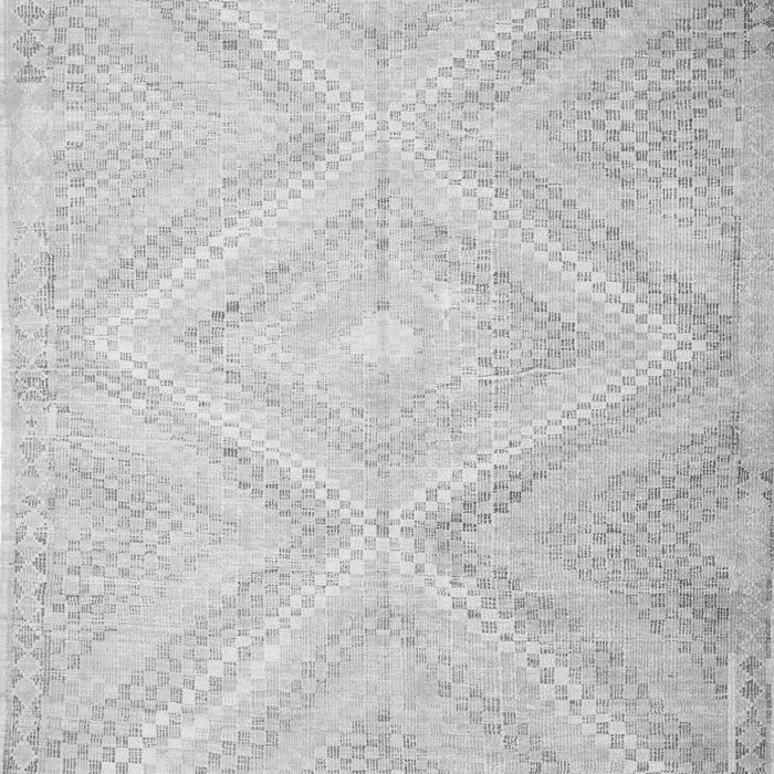 Serging Thickness of Machine Washable Southwestern Gray Country Rug, wshcon853gry