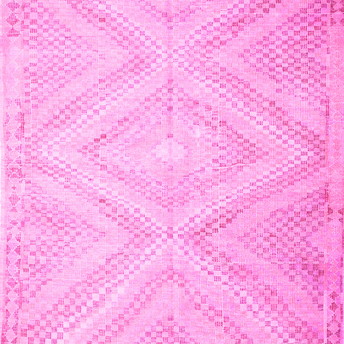 Machine Washable Southwestern Pink Country Rug, wshcon853pnk