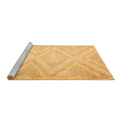 Sideview of Machine Washable Southwestern Brown Country Rug, wshcon853brn