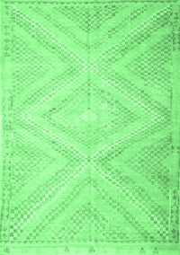 Southwestern Emerald Green Country Rug, con853emgrn