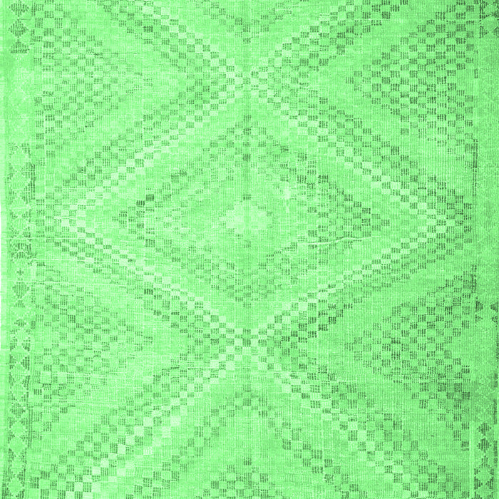 Southwestern Emerald Green Country Rug, con853emgrn