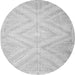 Square Southwestern Gray Country Rug, con853gry