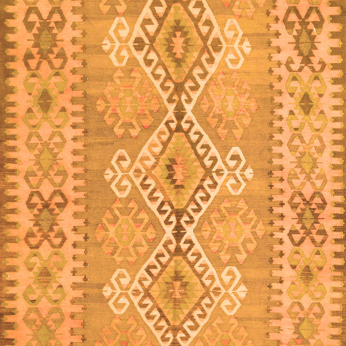 Serging Thickness of Machine Washable Southwestern Orange Country Area Rugs, wshcon854org