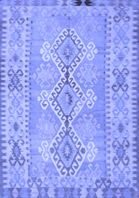 Southwestern Blue Country Rug, con854blu