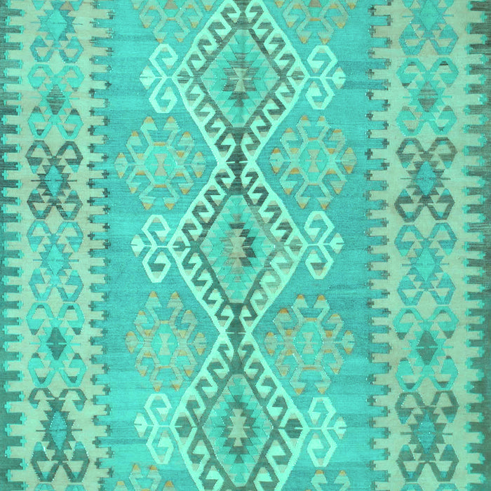 Southwestern Turquoise Country Rug, con854turq