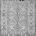 Serging Thickness of Southwestern Gray Country Rug, con854gry