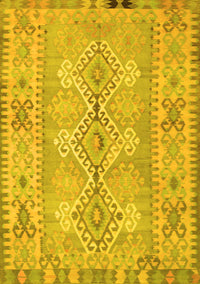 Southwestern Yellow Country Rug, con854yw