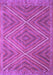 Machine Washable Southwestern Purple Country Area Rugs, wshcon855pur