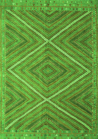 Southwestern Green Country Rug, con855grn