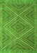 Southwestern Green Country Rug, con855grn