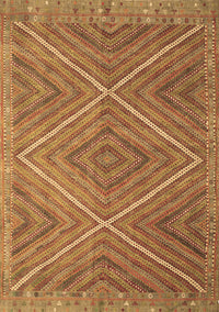 Southwestern Brown Country Rug, con855brn