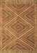 Southwestern Brown Country Rug, con855brn