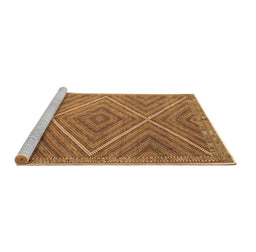 Sideview of Machine Washable Southwestern Brown Country Rug, wshcon855brn