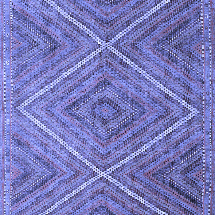 Machine Washable Southwestern Blue Country Rug, wshcon855blu