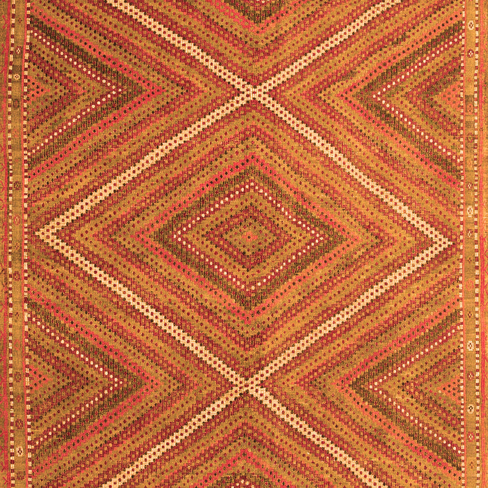 Serging Thickness of Machine Washable Southwestern Orange Country Area Rugs, wshcon855org