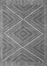 Southwestern Gray Country Rug, con855gry