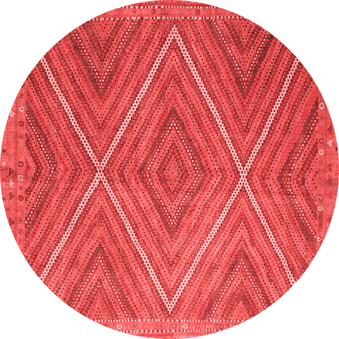Machine Washable Southwestern Red Country Rug, wshcon855red