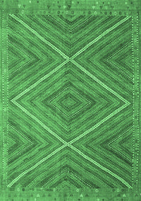 Southwestern Emerald Green Country Rug, con855emgrn