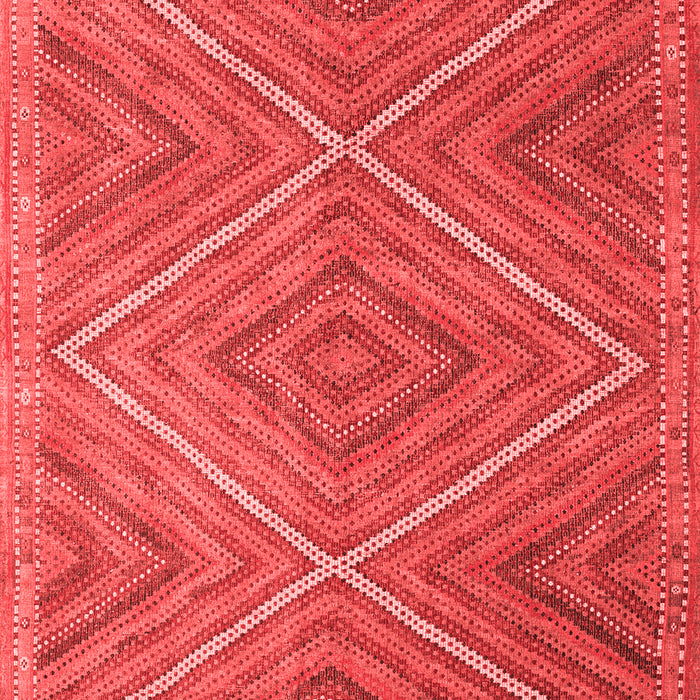 Machine Washable Southwestern Red Country Rug, wshcon855red