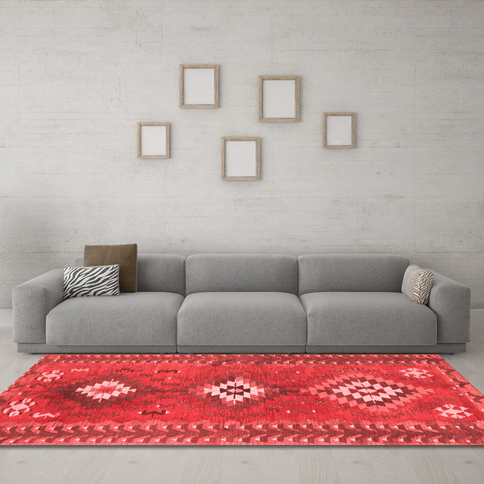 Traditional Red Washable Rugs